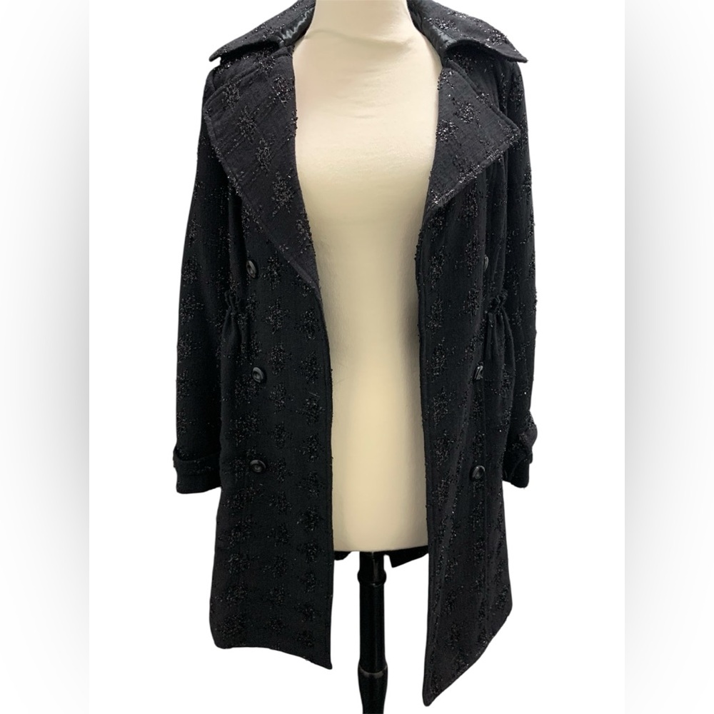 Rampage black with Fuchsia Satin lining coat